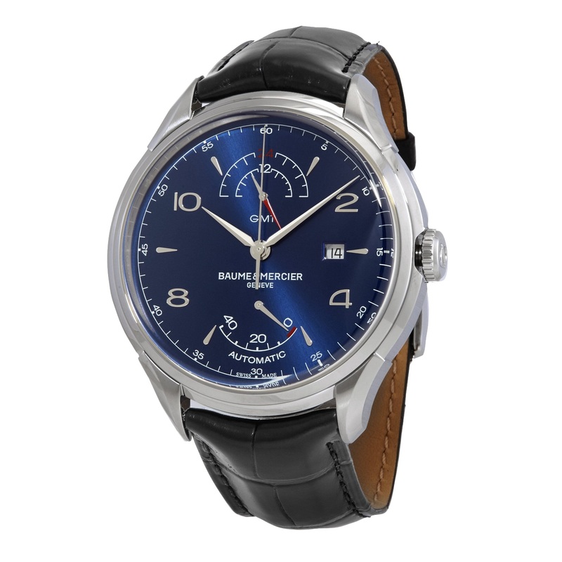 Baume et Mercier Clifton GMT Automatic Power Reserve Blue Dial Men’s Watch 10422