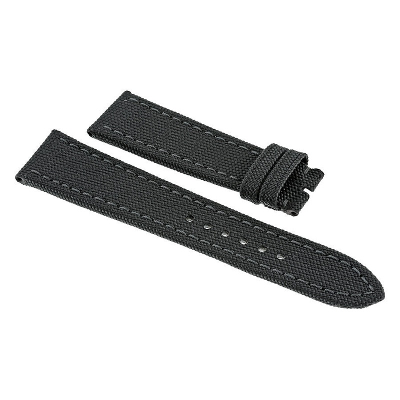 Breitling Antharacite Canvas Watch Band Strap 24 mm-20 mm 100W