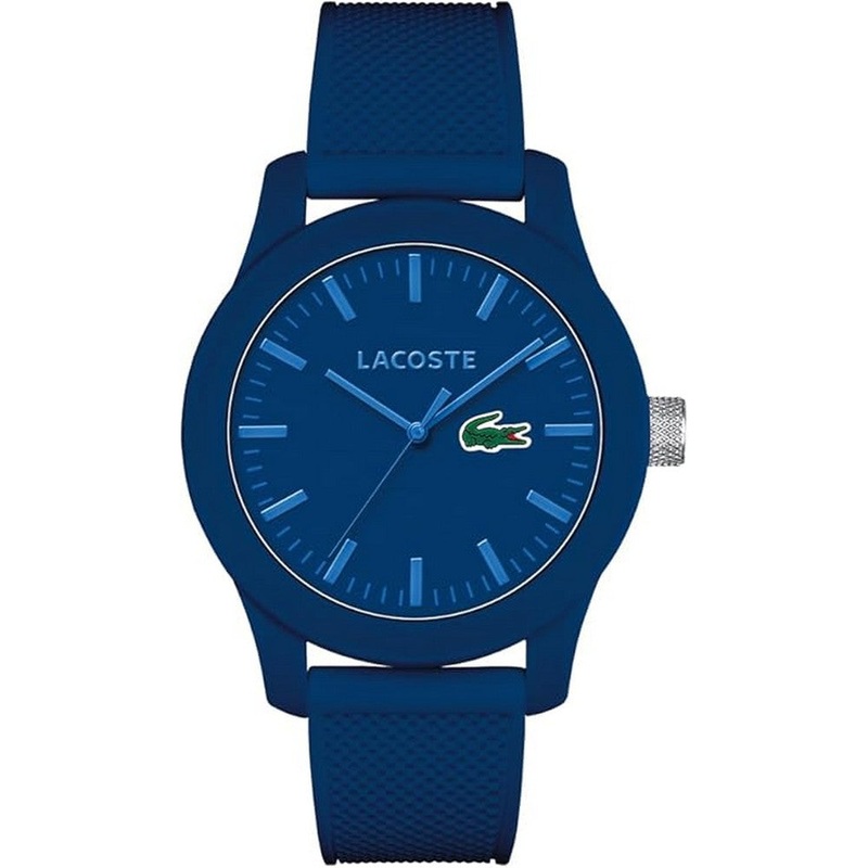 LACOSTE 2010765 Analogue Quartz Blue Silicone Men’s Watch 43 Blue Stainless Steel