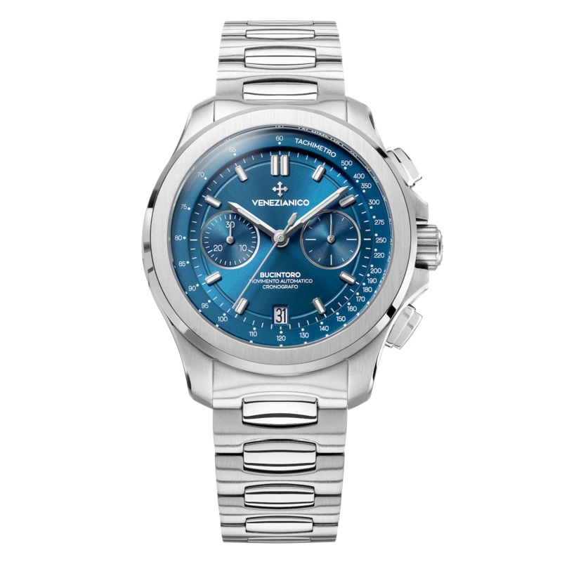 Venezianico Automatic Chronograph Watch Bucintoro 40mm Blue 8221501C