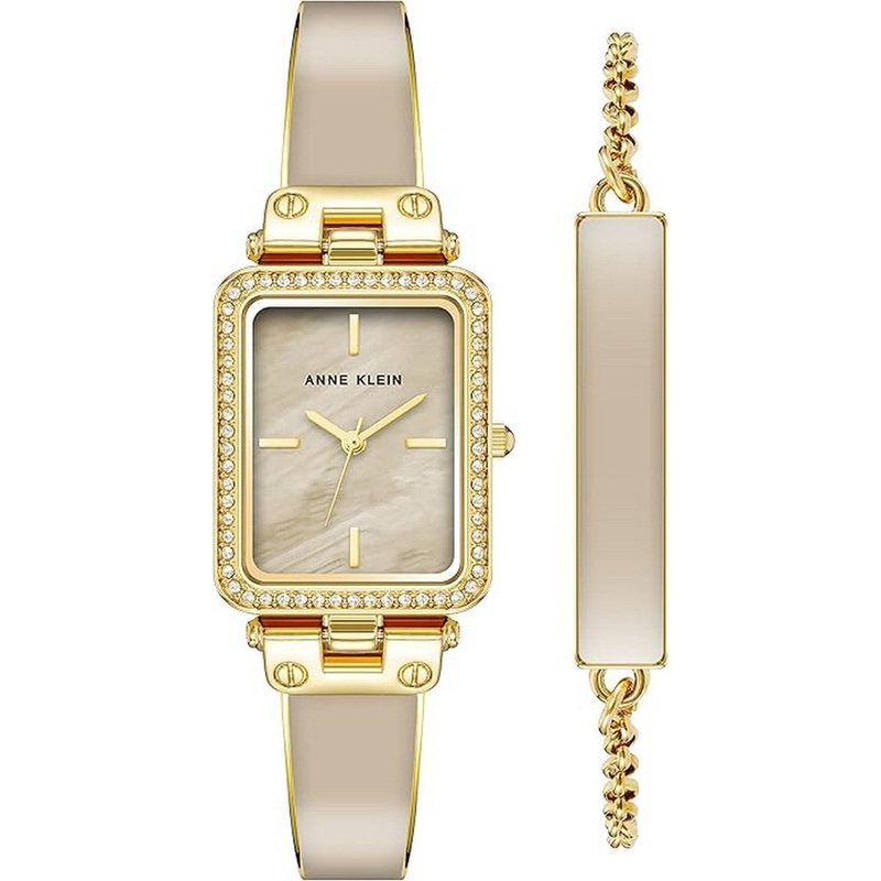 Anne Klein AK/3898TNST Women’s Watch 34 Brown Stainless Steel