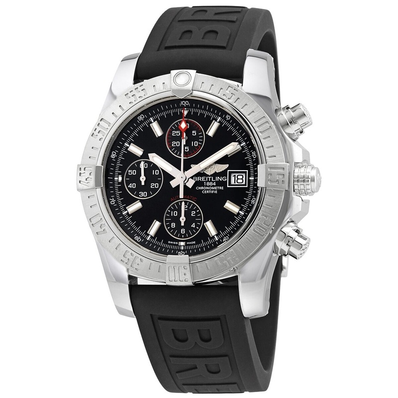 Breitling Avenger II Chronograph Automatic Volcano Black Dial Men’s Watch A13381111B1S2