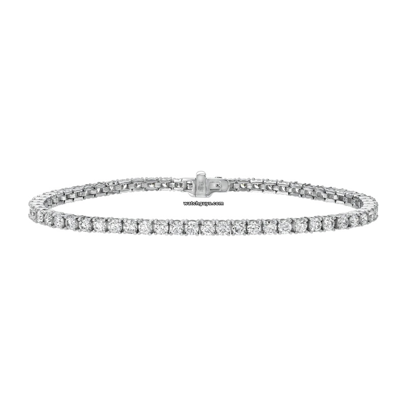 Diamond Tennis Bracelet 4.70 Carat TW 18k White Gold
