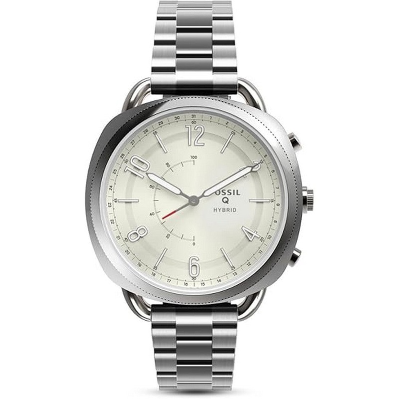 FOSSIL HYBRID FTW1202 Rose Gold Tone Stainless Steel Women’s Watch Nude Stainless steel 40mm