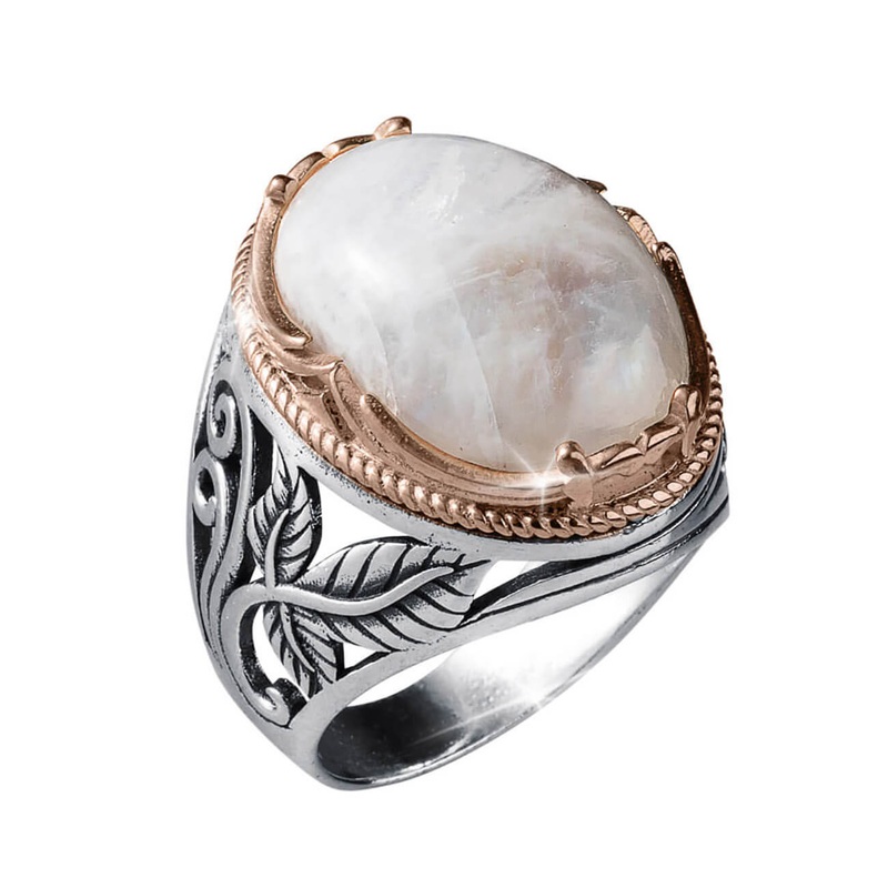 Moonstone Men’s Ring 12