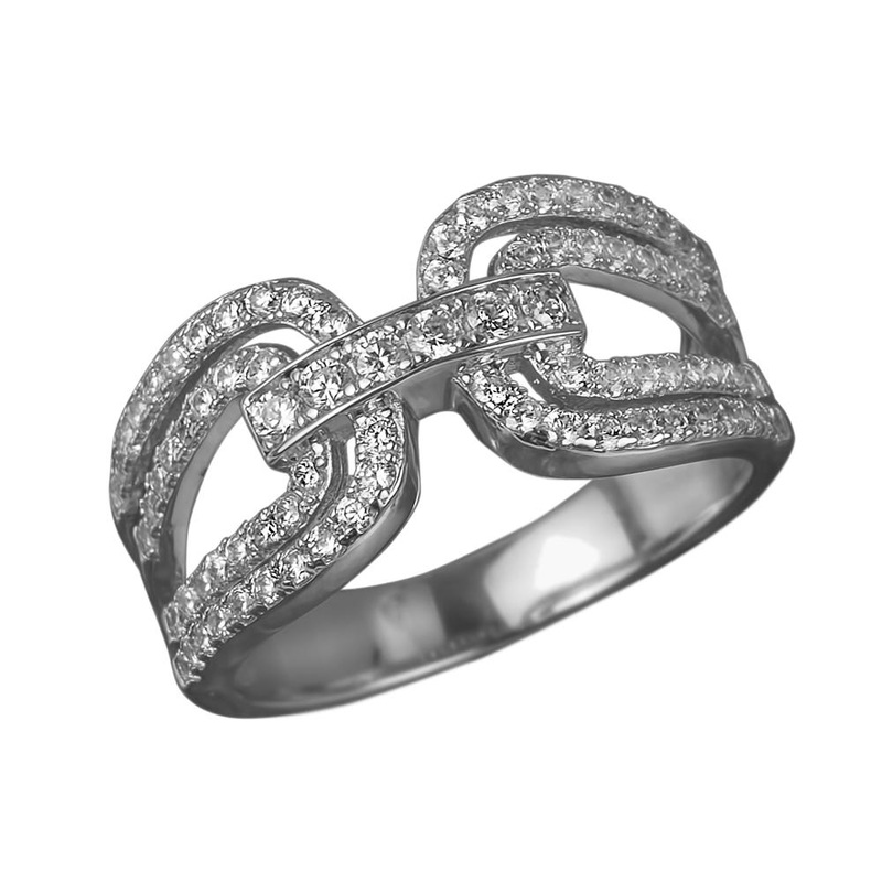 Gancini Rhodium Ring 5