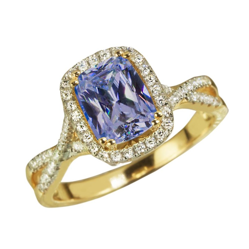 Tanzanite Twist Ring 5