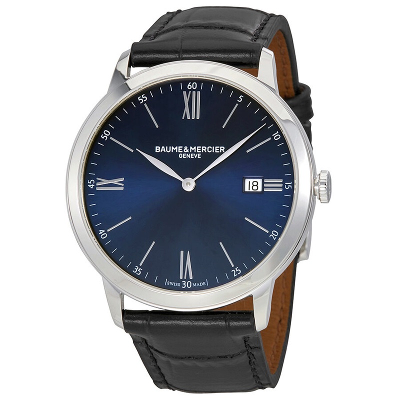 Baume et Mercier Classima Blue Dial 40mm Men’s Watch MOA10324