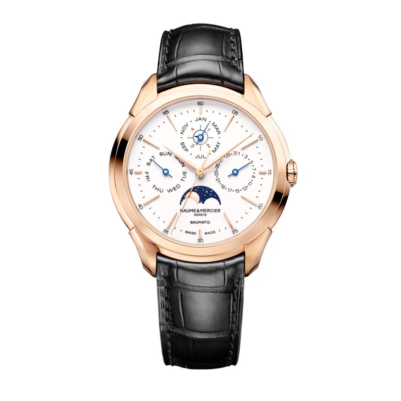 Baume et Mercier Clifton Baumatic Automatic Men’s 18kt Rose Gold Watch 10470