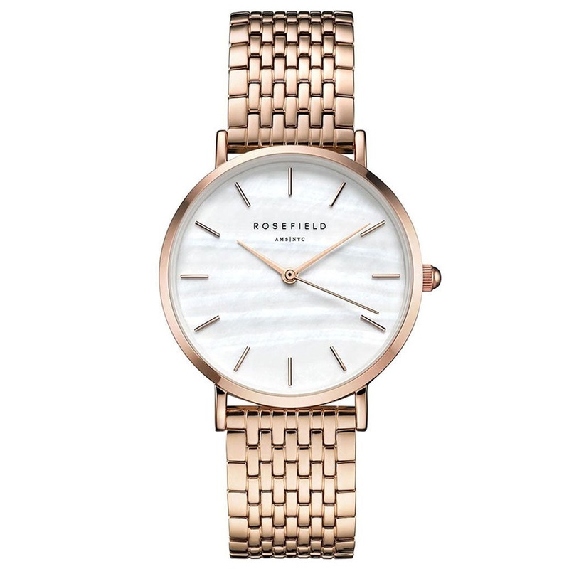 ROSEFIELD UEWR-U20 The Upper East Side White Pearl gold women’s Watch 33 White Stainless Steel
