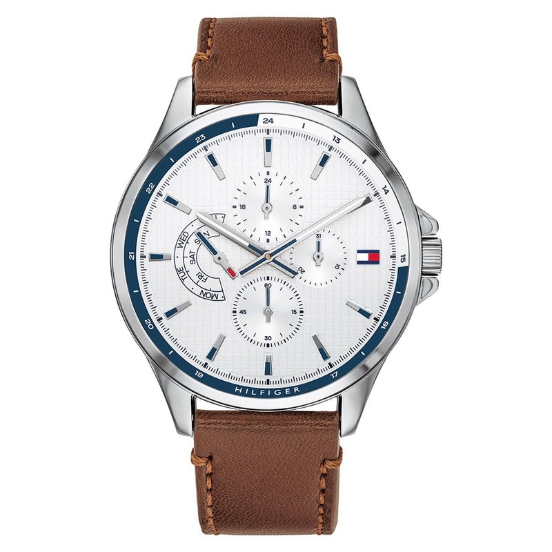 Tommy Hilfiger Multi-function Brown Leather Men’s Watch 1791614