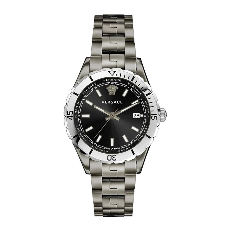 Versace Men’s Watch Hellenyium 42mm Gun Metal Bracelet VE3A00620