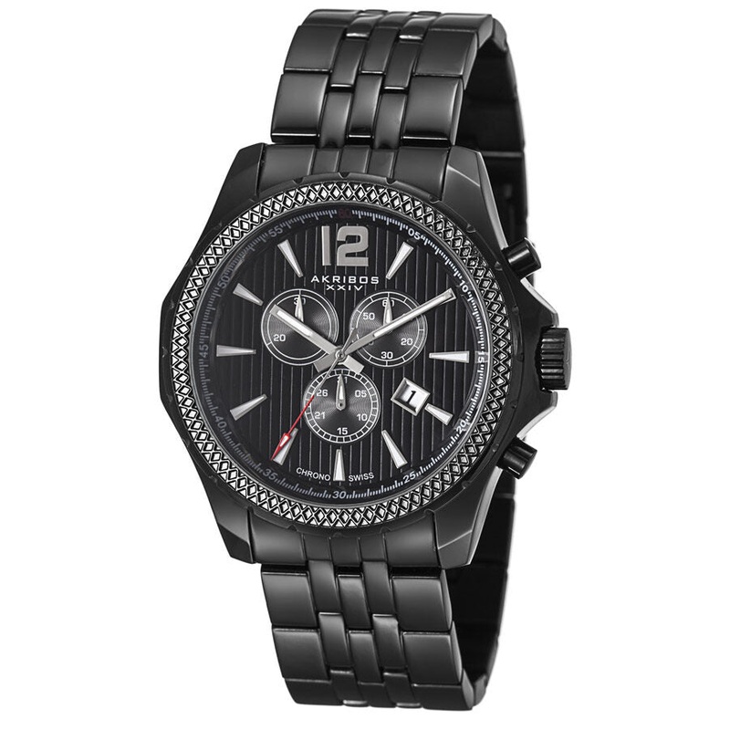 Akribos Xxiv Black Men’s Watch AK662BK