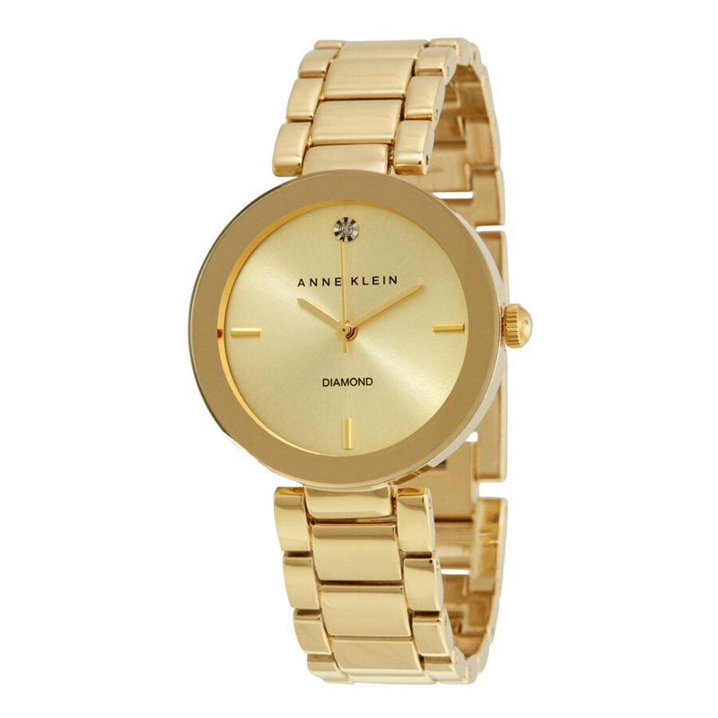 Anne Klein Champagne Dial Ladies Watch 1362CHGB