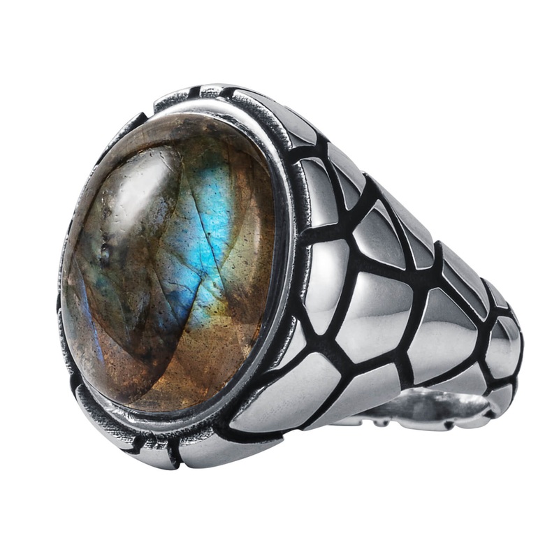 Cobra Labradorite Men’s Ring 9