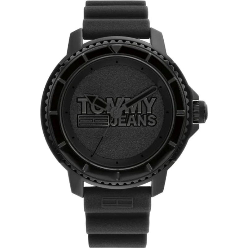 Tommy Hilfiger TOKYO Black Silicone Strap Black Dial Quartz Watch for Gents – 1792001