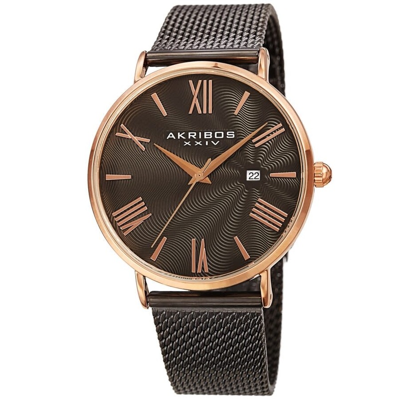 Akribos Xxiv Quartz Grey Dial Men’s Watch AK1110GNR