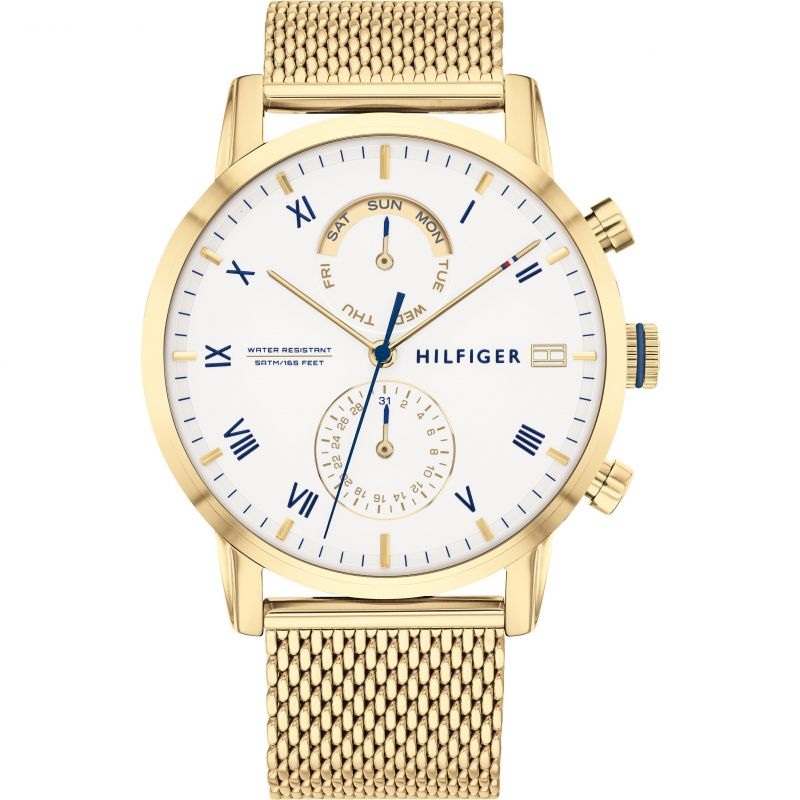 Tommy Hilfiger Roman Numerals Dial Gold Men’s Watch 1710403