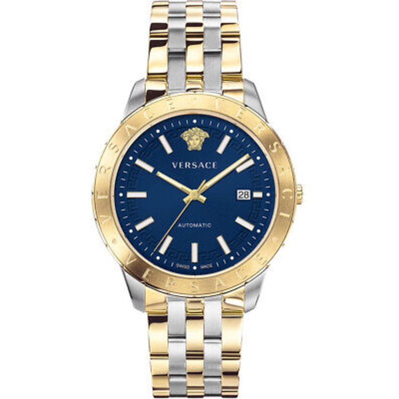 Versace Men’s Watch Univers Automatic Blue Two-Tone Bracelet VE2D00421