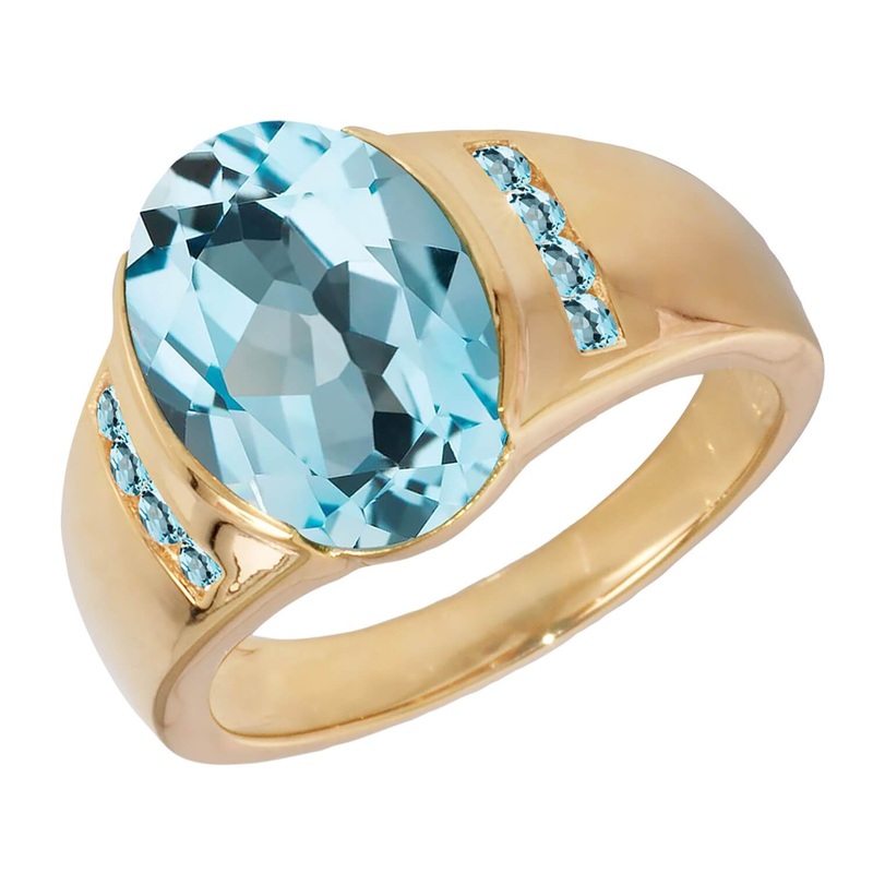 Marina Topaz Men’s Ring 14