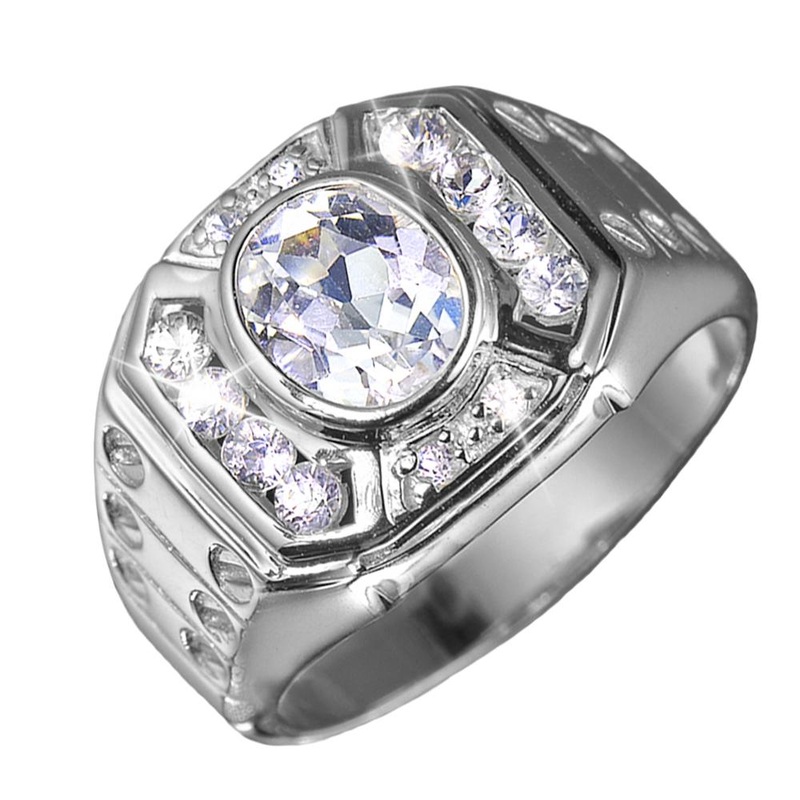 Treviso Rhodium Men’s Ring 12