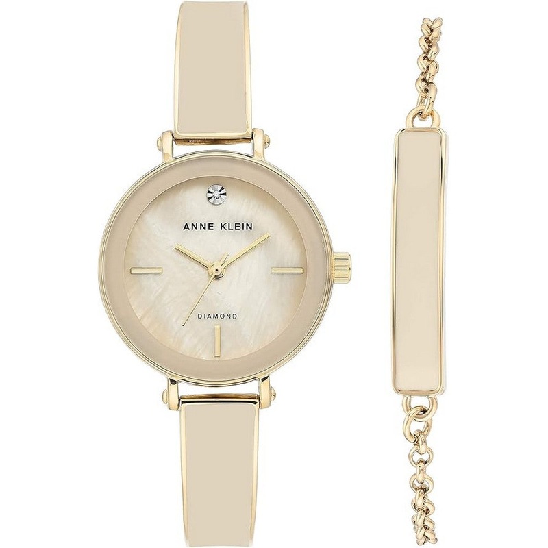 Anne Klein Ladies Watch AK/3620CRST 28 White Stainless Steel