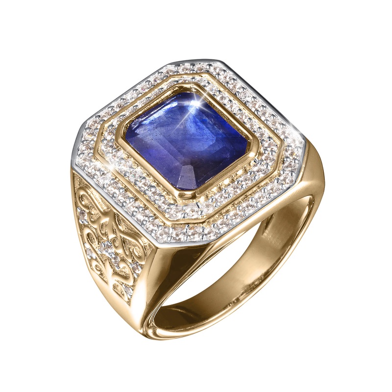 Bastion Sapphire Mens Ring 9