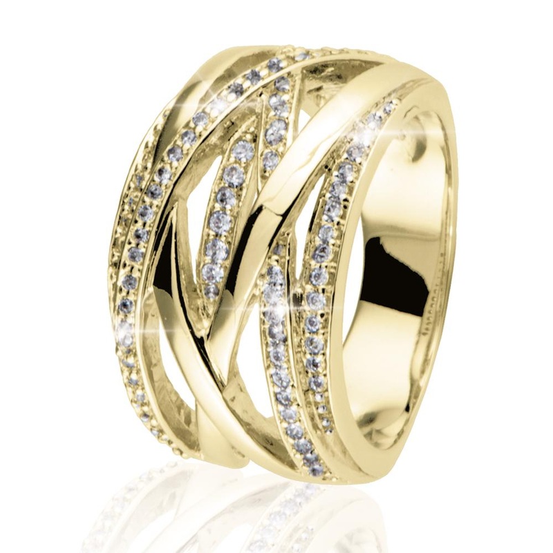 Interlace Ring Gold 9
