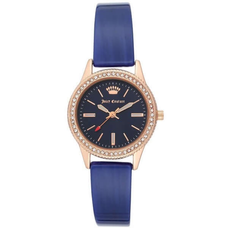 Juicy Couture Women’s Watch JC/1114RGNV – Rose Gold and Navy 38 Navy Stainless Steel
