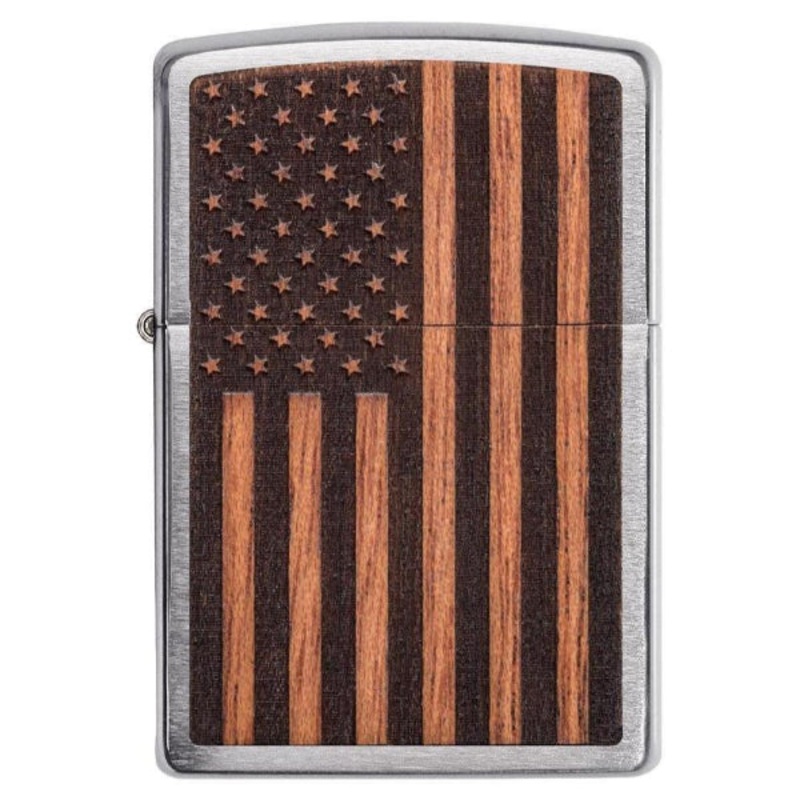 Zippo Woodchuck American Flag Lighter