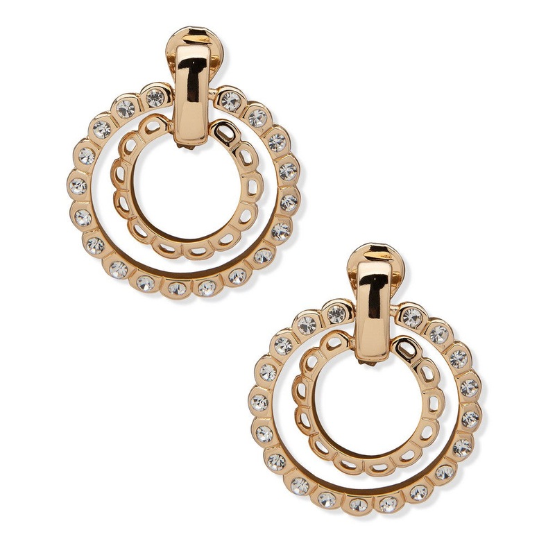 01C00077 – Anne Klein Earring Gold metal Earring