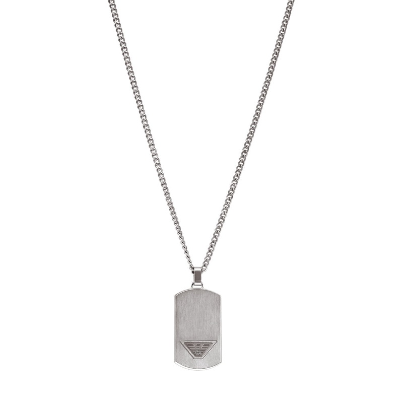Emporio Armani Stainless Steel Dog Tag Necklace EGS3125040