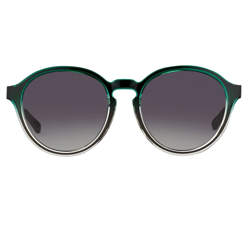 Kris Van Assche Men’s Sunglasses Round Green and Grey KVA79C3SUN