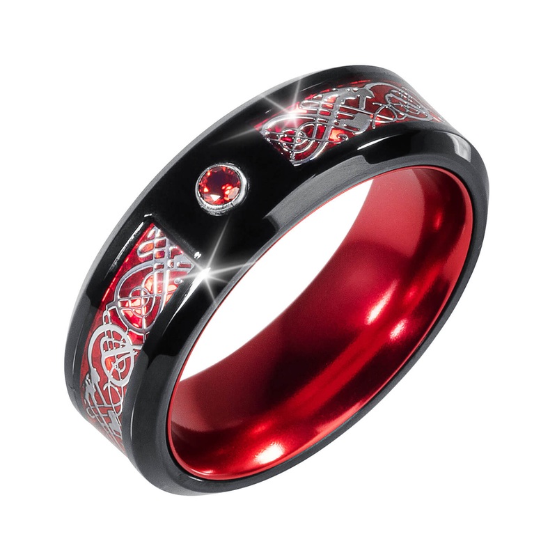 Blaze Red Band Men’s Ring 9
