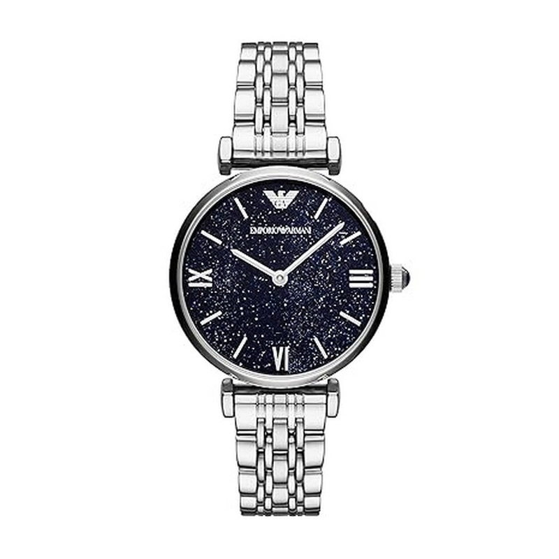 Emporio Armani Ladies Stainless Steel Watch AR11091 32 Blue Stainless Steel