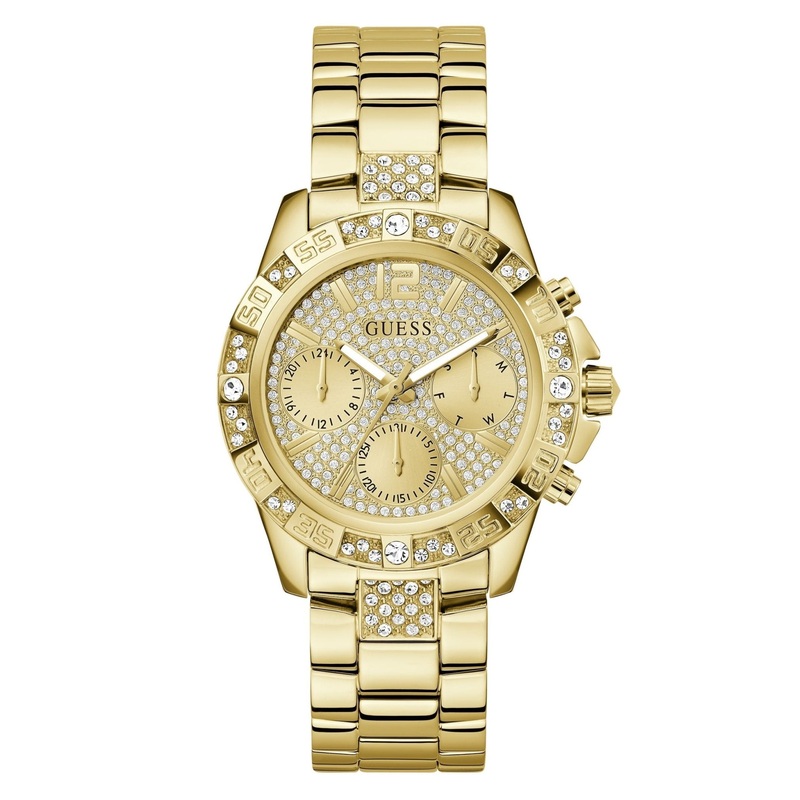 Guess Ladies Majesty Gold Tone Stainless Steel Watch GW0771L2