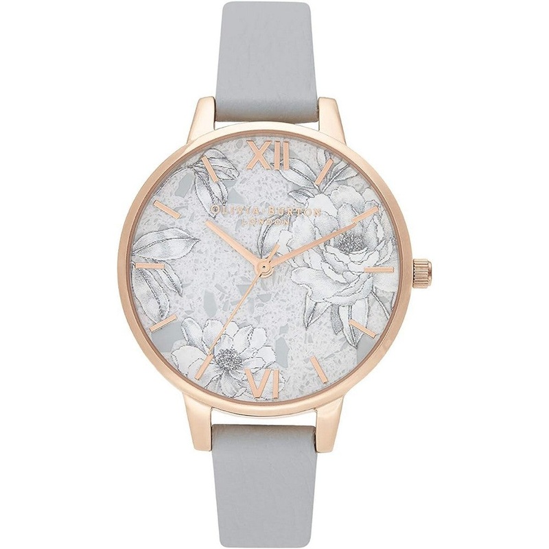 OLIVIA BURTON OB16TZ01  Ladies Quartz Watch 34 Gray Stainless Steel