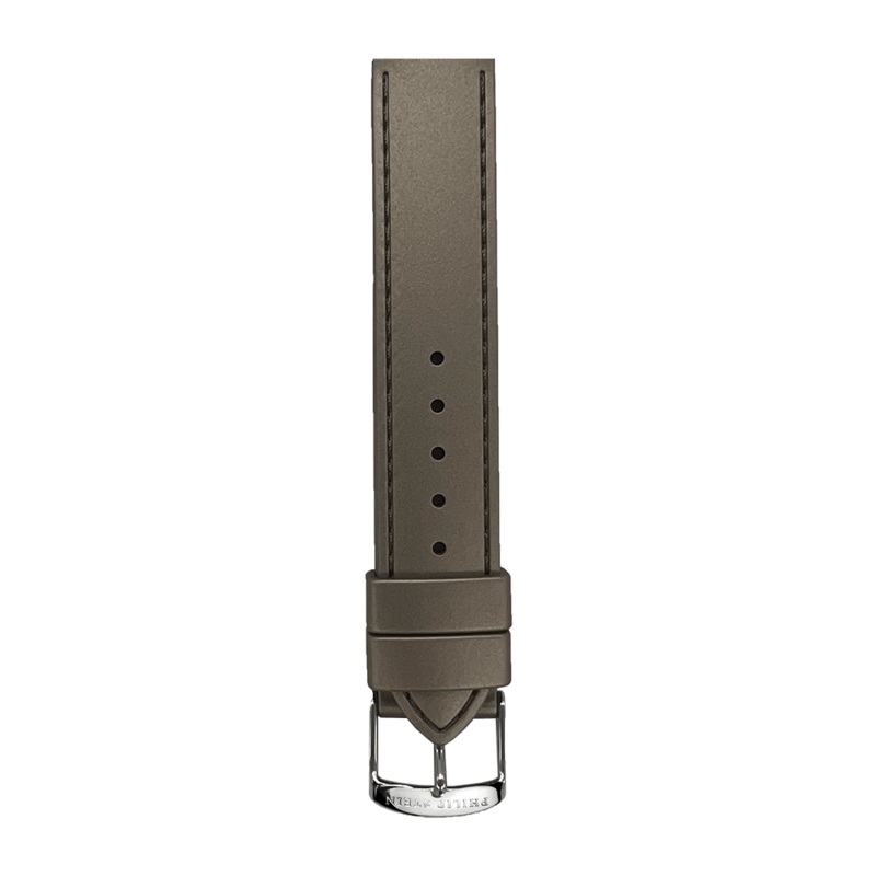 Greige Rubber Silicone Stitched Strap – Model 4-RSTGE