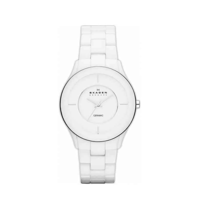 SKAGEN SKW2066 Amalie Analogue White Dial Women’s Watch 35 White Stainless Steel