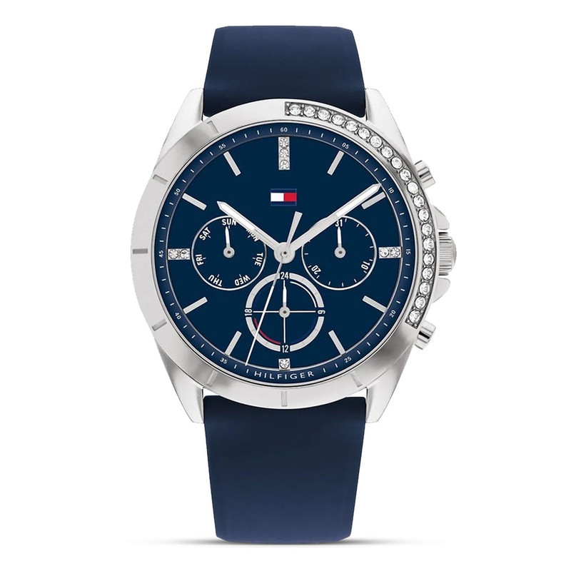TOMMY HILFIGER NAVY SILICONE STRAP WOMEN’S WATCH | TH1782389