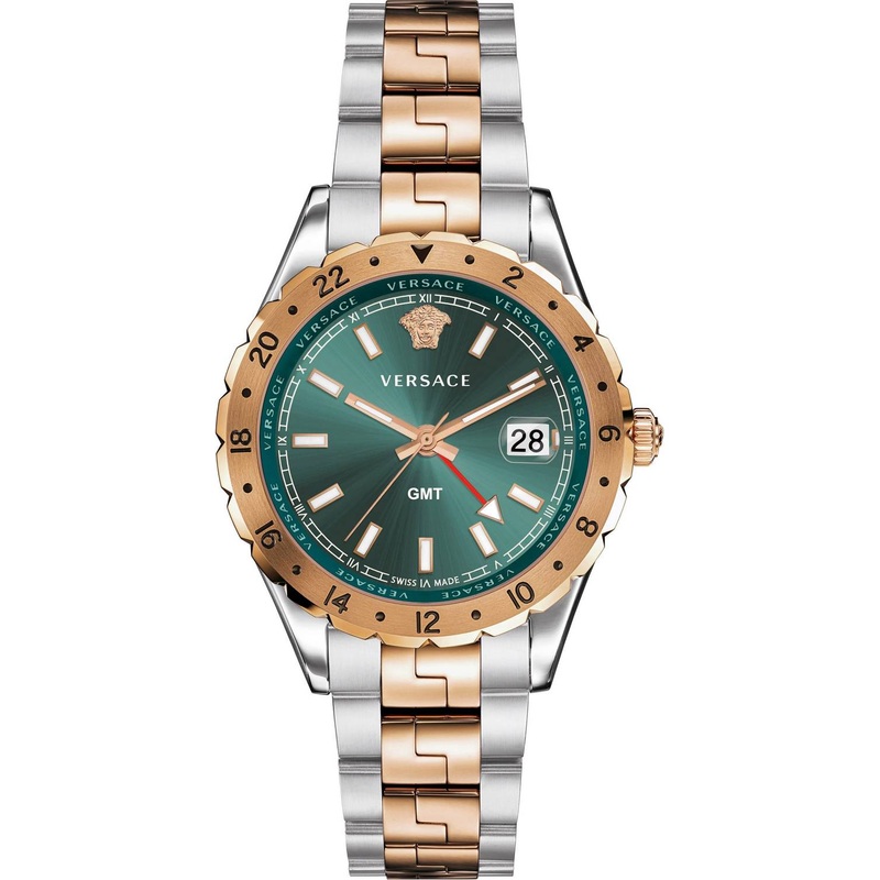 Versace Hellenyium Two-Tone Green Dial Men’s Watch V11050015