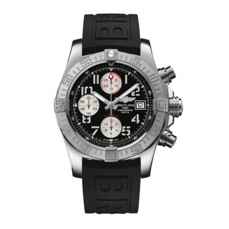 Breitling Avenger II Chronograph Automatic Volcano Black Dial Men’s Watch A13381111B2S2