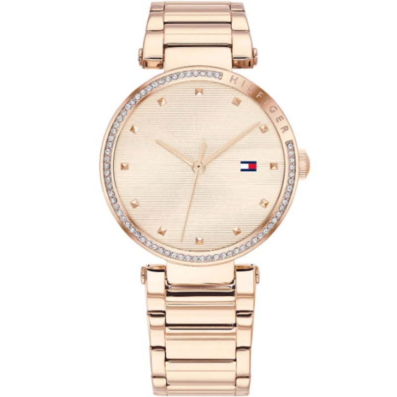 Tommy Hilfiger Lynn Rose Gold Stainless Steel Rose Gold Dial Quartz Watch for Ladies – 1782237