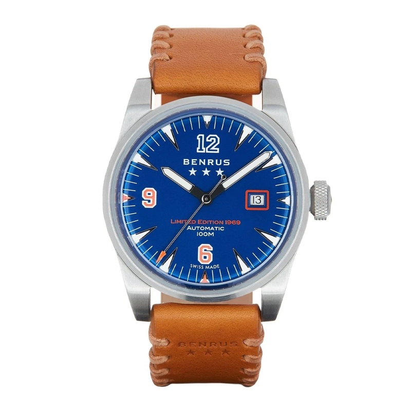 Benrus Men’s Classic 1969 Limited Edition Watch Blue