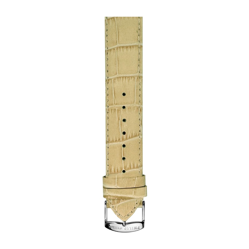 Cream Stitch Alligator Print Strap – Model 1-CSTACR