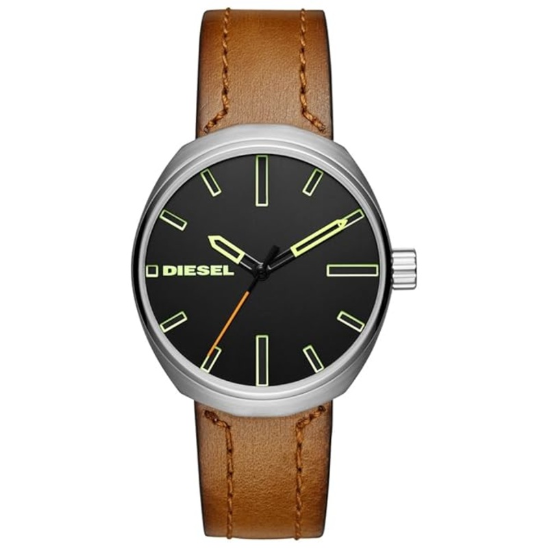 Diesel DZ1831 Armbar Black Silicone Men’s Watch – 45mm 45 Black Stainless Steel