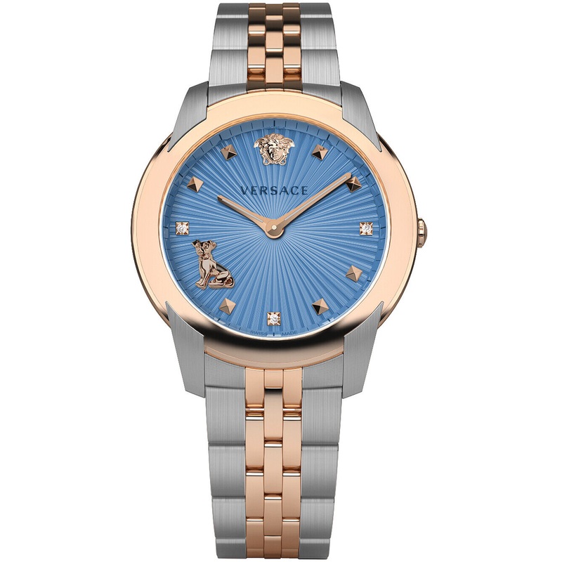 Versace Ladies Watch Audrey Blue Diamond Bracelet VELR00919