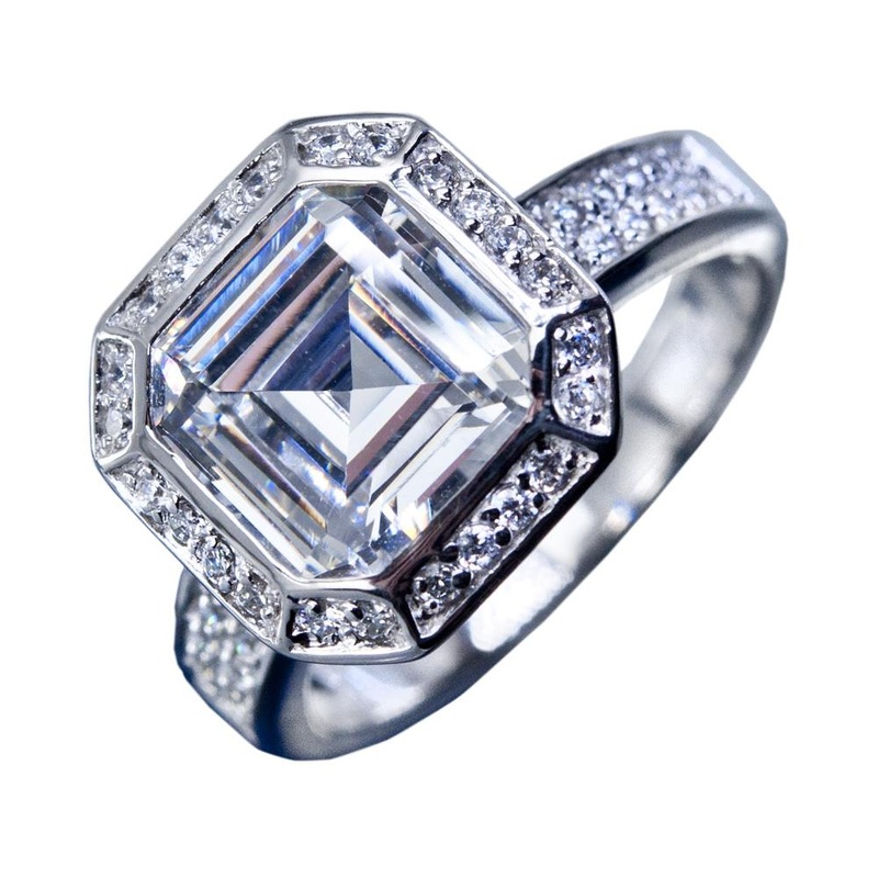 Asscher Deco Ring 5