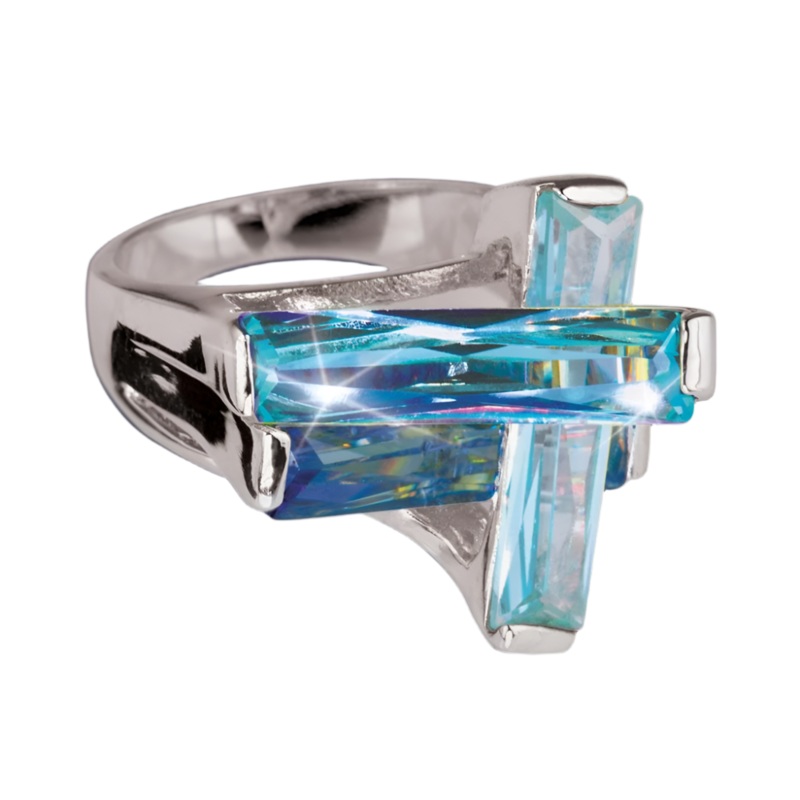 Contemporary Cross Ring 5