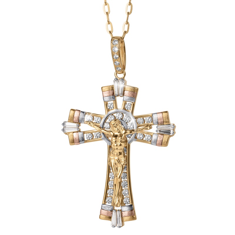Divine Trifecta Crucifix Pendant